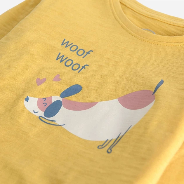 Koszulka z długim rękawem dziewczęca Cool Club CCG2410329 134 cm Żółta (5903977145857) - obraz 2