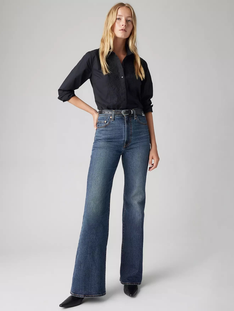 Джинси Кльош жіночі Levi`s Ribcage Bell Jeans A7503-0019 26-32 Romantic Story (5401187001494) - зображення 5