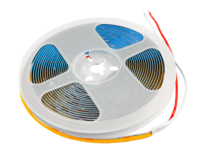Світлодіодна стрічка COB 320led-8mm-12V IP20 12W/m 600lm/m жовтий LEDUA - зображення 3
