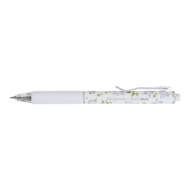 Ручка автоматична гелева Buromax Blossom 0.7мм синя Ірис (BM.8368-39) - зображення 2