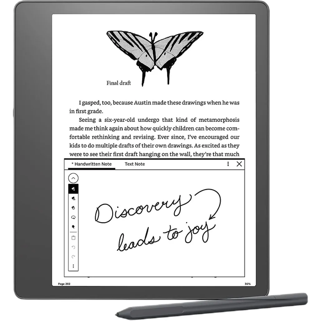 Електронна книга Amazon Kindle Scribe 16Gb Basic Pen Tungsten (B09BS26B8B) - зображення 1