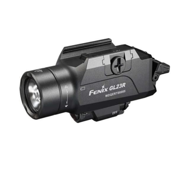 Пістолетний ліхтар з лазерним прицілом Fenix GL23R IP66 18350 1200lm Black (GL23R) - зображення 1