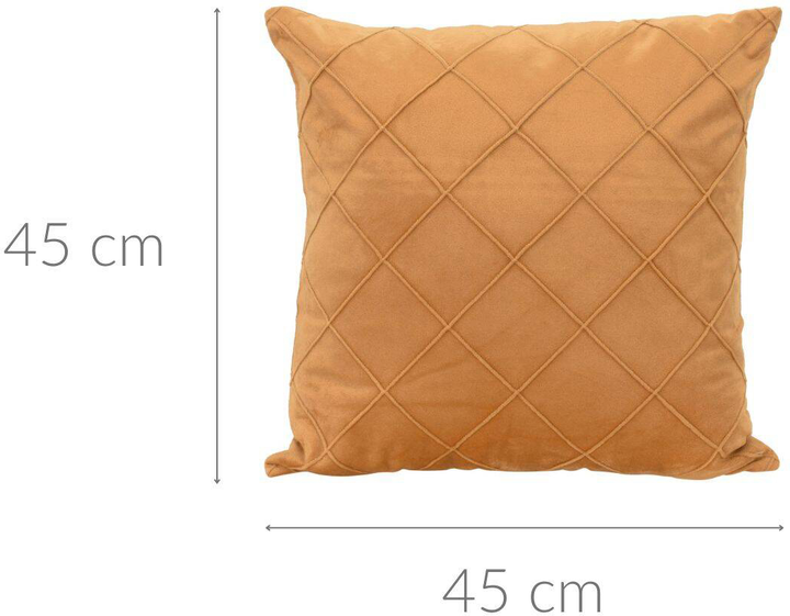 Poduszka dekoracyjna Home & Styling Collection 45 x 45 cm Żółta (5902973437249) - obraz 2