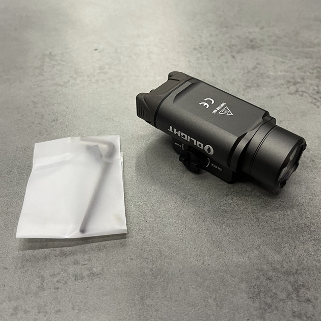 Ліхтар на зброю Olight PL-3 Valkyrie, Сірий, Picatinny/Weaver/Glock, тактичний ліхтар на Пікатінні / Вівер - зображення 2