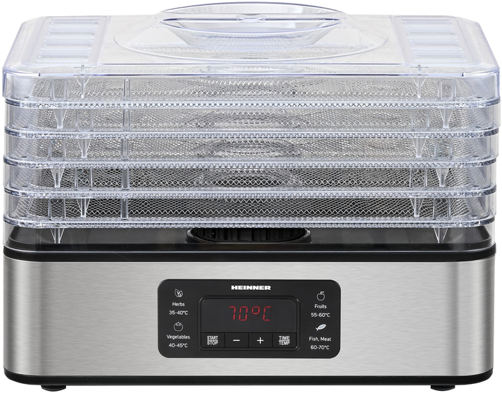 Сушилка для овощей и фруктов HEINNER HFD-K400SS - изображение 3