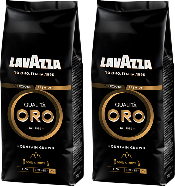 Kawa ziarnista Lavazza Qualita Oro Mountain Grown 2 x 250 g (8000070030060/2) - obraz 1