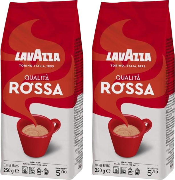 Kawa ziarnista Lavazza Qualita Rossa 2 x 250 g (8000070036284/2) - obraz 1