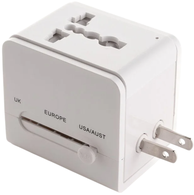 Дорожній адаптер Kikkerland World Travel Adapter White (0612615123045) - зображення 3