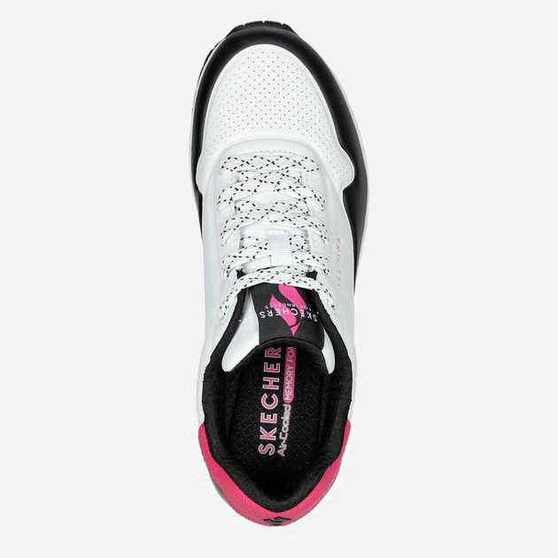 Sneakersy damskie Skechers 155593-WNPK 40 (10US) 27 cm Biały/Różowy (195969715031) - obraz 4