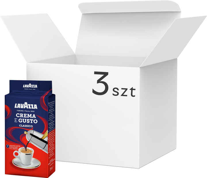 Kawa mielona Lavazza Crema E Gusto Classico 3 x 250 g (8000070038769/3) - obraz 1