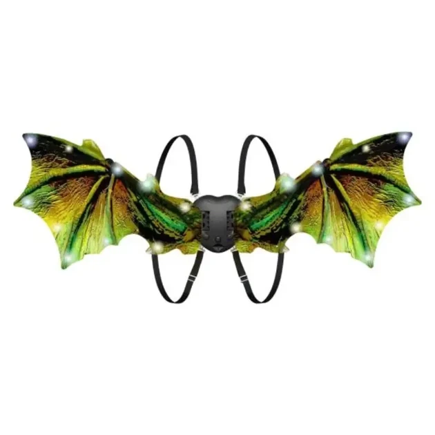 Рухомі електричні крила для дітей RIAS Shadow Angel №622 з підсвічуванням Black-Green (3_05814) - Фото 1 Рухомі електричні крила для дітей RIAS Shadow Angel №622 з підсвічуванням Black-Green (3_05814) - зображення 1
