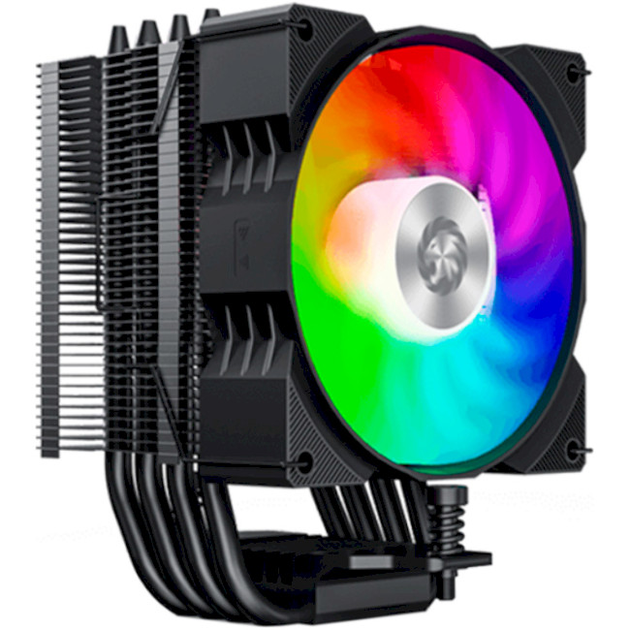 Процессорный кулер GameMax Gamma 90 BK 92 мм с ARGB-подсветкой Intel/AMD Черный - изображение 1
