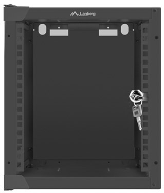 Серверна підвісна шафа Lanberg WF10 10" 6U 280x310 Black (WF10-2306-10B) - зображення 3