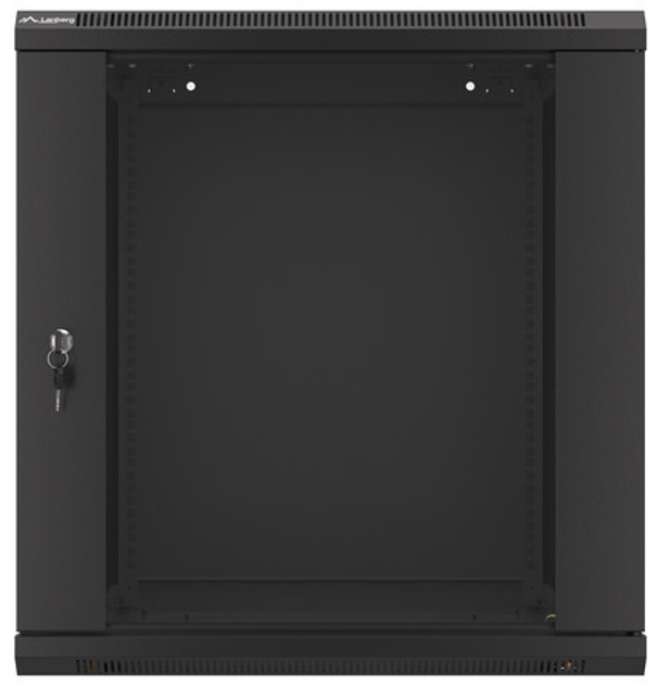 Szafa wisząca serwerowa Lanberg 19" 12U 600x600 Black (WF01-6612-10B) - obraz 3