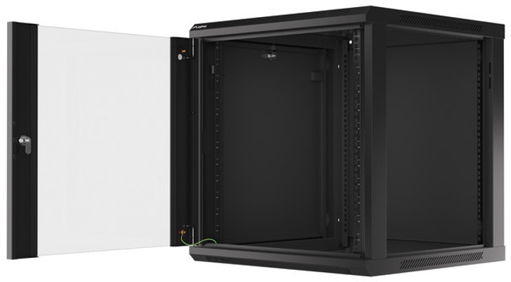 Szafa wisząca serwerowa Lanberg 19" 12U 600x600 Black (WF01-6612-10B) - obraz 4