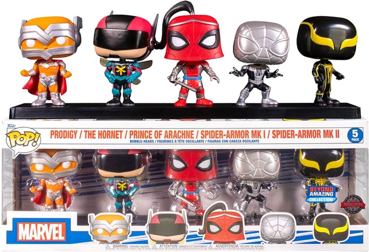 Набір фігурок Funko Pop! Marvel Spiderman Exclusive 5 шт (889698622813) - зображення 1