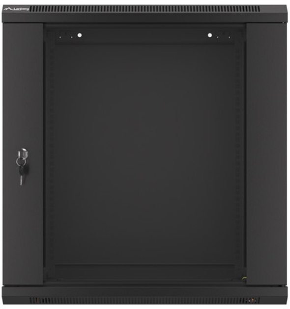 Szafa wisząca serwerowa Lanberg 19" 12U 600x450 Black (WF01-6412-10B) - obraz 3