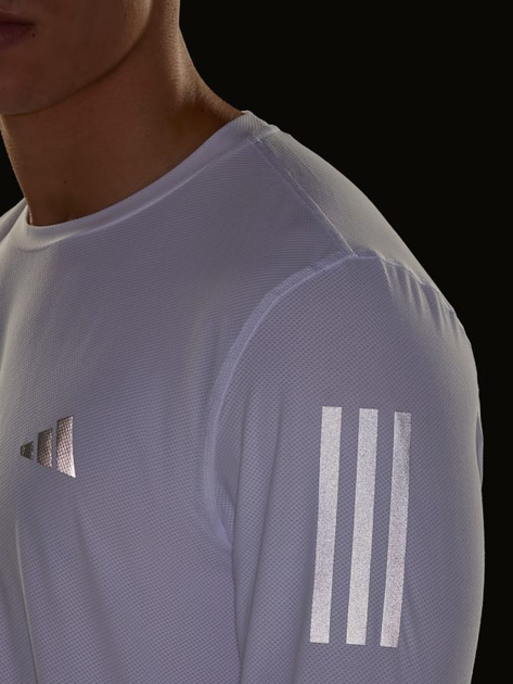 Спортивна кофта чоловіча Adidas Running Otr B Ls Ik7432 S White (4067887918336) - зображення 5