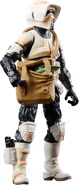 Фігурка з аксесуарами Hasbro Star Wars the Mandalorian Speeder Bike Scout Trooper & Grogu 9 см (5010996126825) - зображення 7