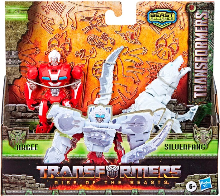 Zestaw figurek Hasbro Transformers Rise of the Beasts Beast Alliance Combiner Arcee & Silverfang 2 szt (5010993958429) - obraz 1