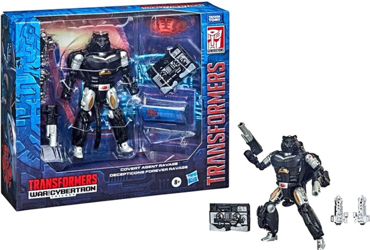 Figurka z akcesoriami Hasbro Transformers War From Cybertron Covert Agent Ravage + Decepticon Forever Ravage 15 cm (5010993863358) - obraz 2