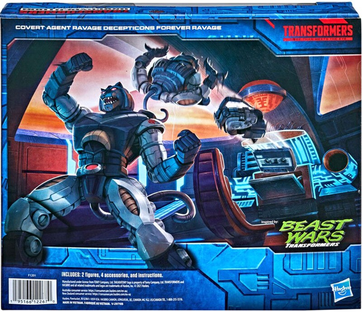 Figurka z akcesoriami Hasbro Transformers War From Cybertron Covert Agent Ravage + Decepticon Forever Ravage 15 cm (5010993863358) - obraz 5