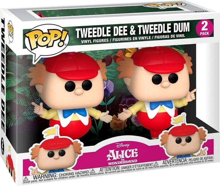 Набір фігурок Funko Pop! Disney Alice in Wonderland 70th Tweedle Dee and Dum 9 см 2 шт (889698557382) - зображення 1