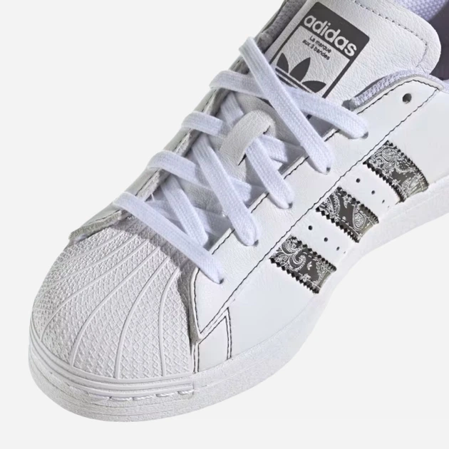 Sneakersy damskie do kostki adidas Originals Superstar W IE3008 36.5 (4UK) Biały/Ciemnoszary (4066765890139) - obraz 7