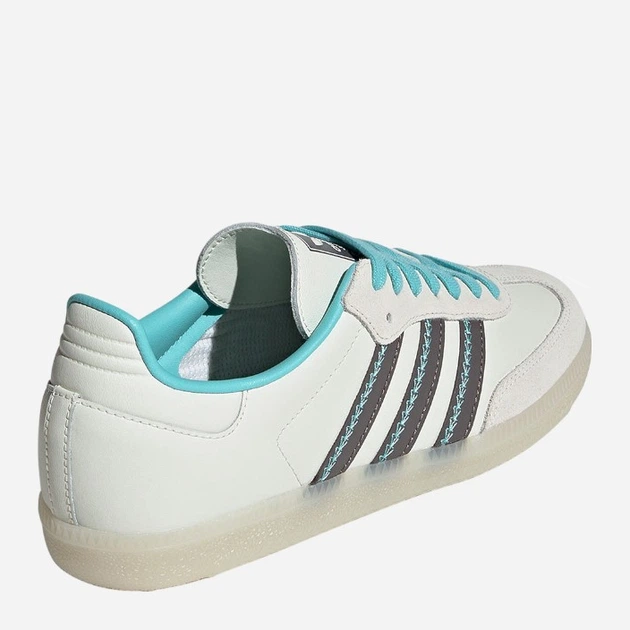 Жіночі кеди низькі adidas Originals Samba OG W IG6048 39.5 (6UK) Білий/Бірюзовий (4066759297210) - зображення 4