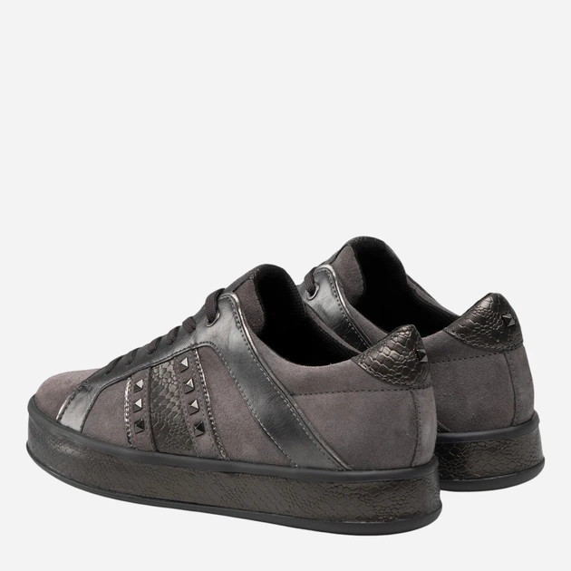 Sneakersy damskie do kostki Geox D16FFC022PV-C9002 39 Ciemnoszare (8050036227652) - obraz 3