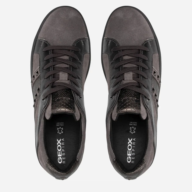 Sneakersy damskie do kostki Geox D16FFC022PV-C9002 39 Ciemnoszare (8050036227652) - obraz 5