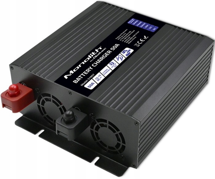 Зарядное устройство для аккумуляторов LiFePO4 AGM GEL SLA 50A 12V Qoltec - изображение 6