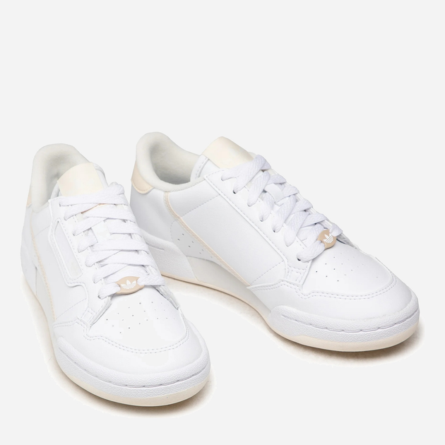 Sneakersy damskie z eko skóry do kostki adidas Originals Continental 80 Vegan GZ0785 38 (5UK) 23.5 cm Biały/Ecru (4065419944372) - obraz 3