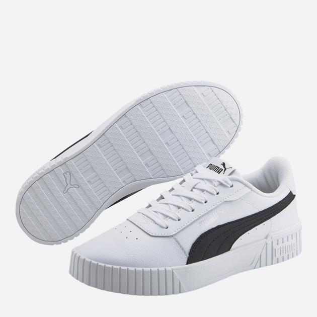 Sneakersy damskie skórzane Puma Carina 2.0 38584907 42 (8UK) 27 cm Białe (4065449422406) - obraz 3