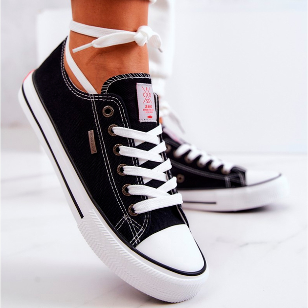 Жіночі кеди низькі Cross Jeans JJ2R4011C 39 Чорні (8697319243918) - зображення 2