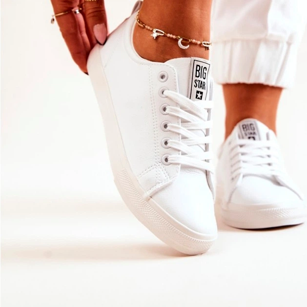 Tenisówki damskie do kostki Big Star JJ274311 35 Białe (5900714723576) - obraz 3