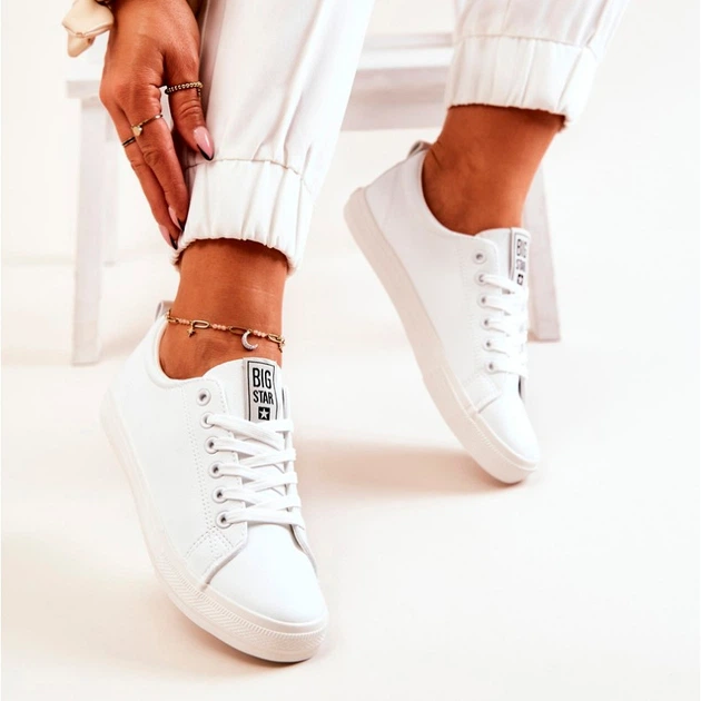 Tenisówki damskie do kostki Big Star JJ274311 35 Białe (5900714723576) - obraz 6
