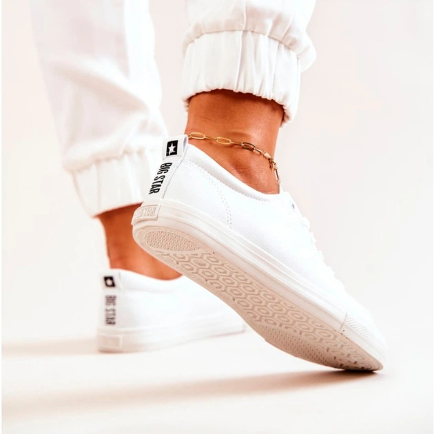 Tenisówki damskie do kostki Big Star JJ274311 35 Białe (5900714723576) - obraz 9