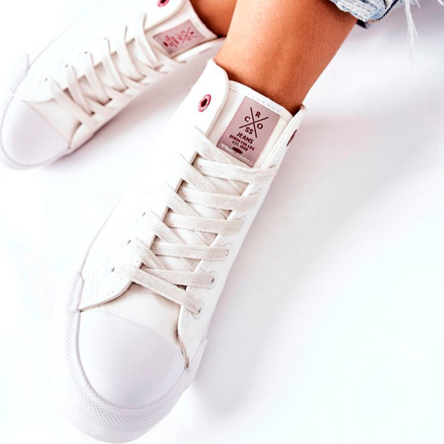 Жіночі кеди високі Cross Jeans II2R4033C 39 Білі (8697319154139) - зображення 8