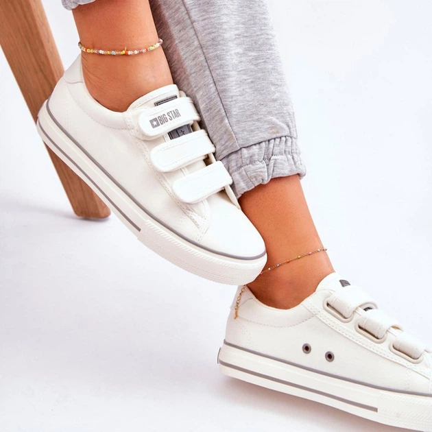 Жіночі кеди низькі Big Star LL274A203 36 Білі (5900714652531) - зображення 5