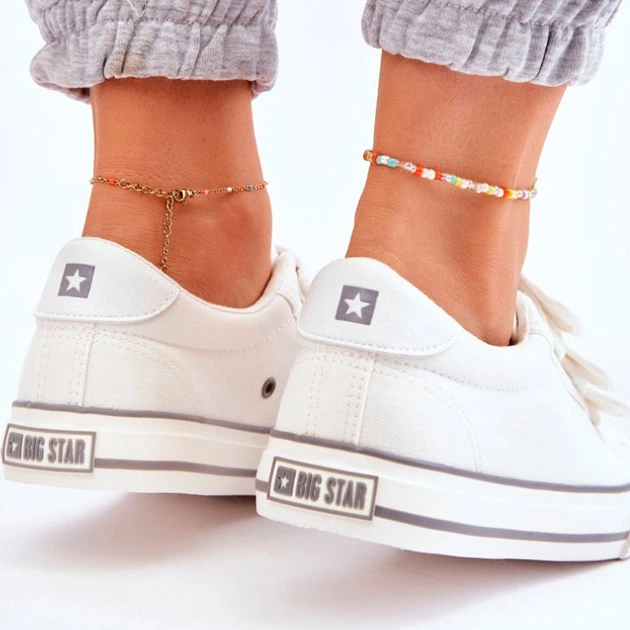 Жіночі кеди низькі Big Star LL274A203 36 Білі (5900714652531) - зображення 7