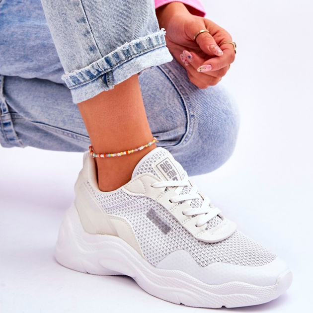 Sneakersy damskie Big Star LL274A064 41 Białe (5900714633721) - obraz 7