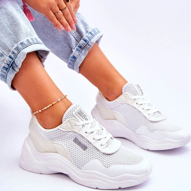 Sneakersy damskie Big Star LL274A064 38 Białe (5900714633691) - obraz 9