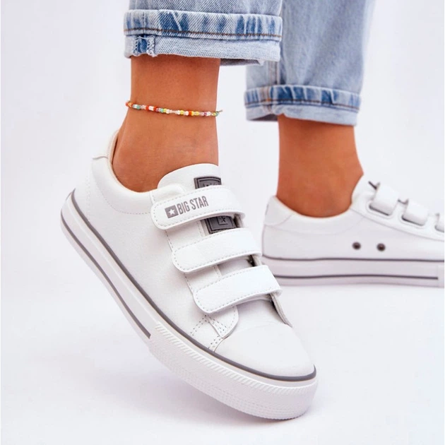 Жіночі кеди низькі Big Star LL274A205 39 Білі (5900714652685) - зображення 7
