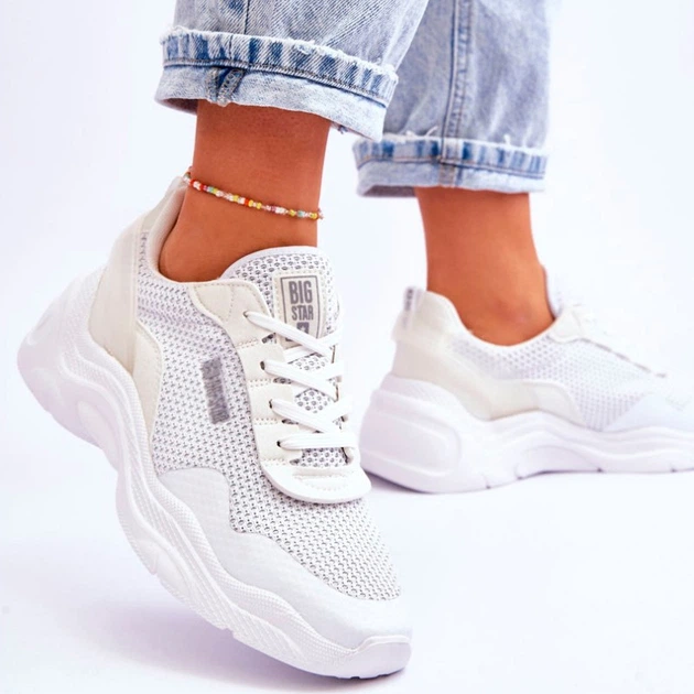 Sneakersy damskie Big Star LL274A064 37 Białe (5900714633684) - obraz 6