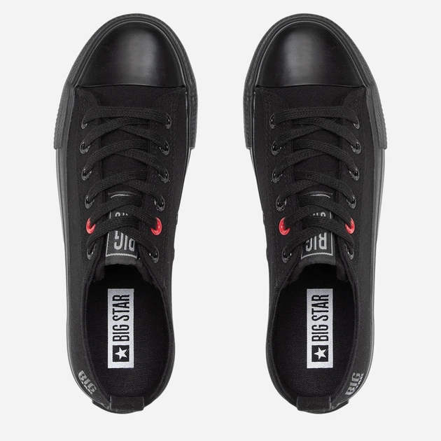 Trampki damskie z eko skóry do kostki Big Star JJ274003 41 Czarne (5900714439620) - obraz 9