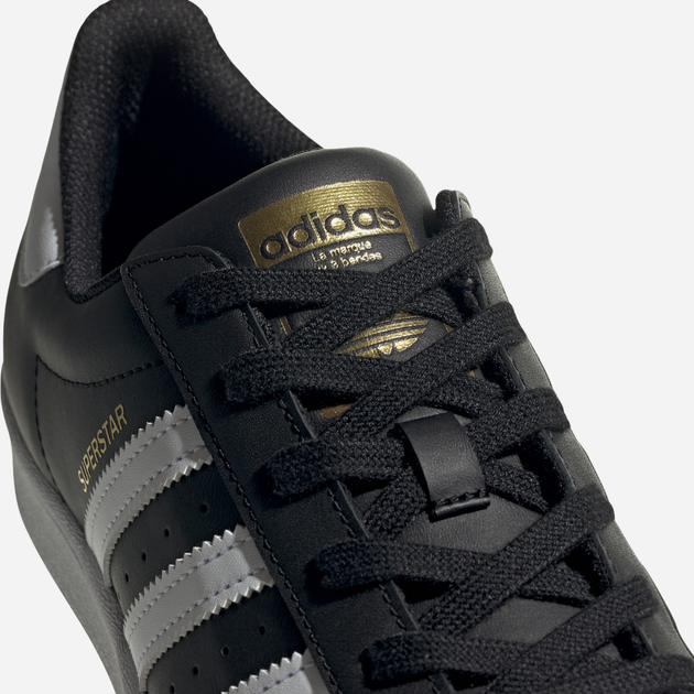 Sneakersy damskie skórzane adidas Originals Superstar W FV3286 40 (UK 6.5) Czarne (4062056831751) - obraz 6