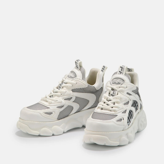 Sneakersy damskie na wysokiej platformie Buffalo Calzature 1630564 36 Białe (4061516426056) - obraz 4