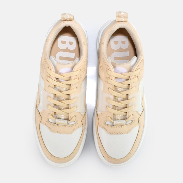 Sneakersy damskie z eko skóry Buffalo Calzature 1630727 36 Beżowe (4061516571053) - obraz 5