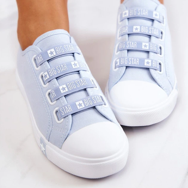Trampki damskie materiałowe do kostki Big Star HH274095 37 Niebieskie (5900714338428) - obraz 6